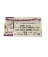 Jimmy Buffett Ticket Stub 4/15/00 First Known Performance &quot;Temporary Fee... - £181.05 GBP