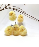 Easter Hen Wool Ornament Handmade Baby Chicken Easter Basket Stuffer Dec... - $6.86 CAD+