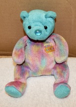 TY Beanie Baby December Teddy Birthday Bear 8&quot; 2001 Stuffed Animal 258C - £4.78 GBP