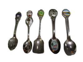 5 South American Souvenir Travel Spoons Aruba Curacao Puerto Rico Nassau... - £10.59 GBP