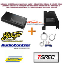 AudioControl ACX-600.1 Marine amp   Stinger  AMP Bracket   4 Gauge Amp kit full - £425.46 GBP