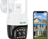 Outdoor Wifi 4Mp Dual Lens Wireless Ip Camera With Auto Tracking Floodlight - $102.98