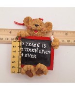 Christmas Teacher Bear Ornament - $168.14 MXN