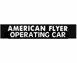 American Flyer Operating Car Button Self Adhesive Sticker S Gauge Trains - £3.12 GBP