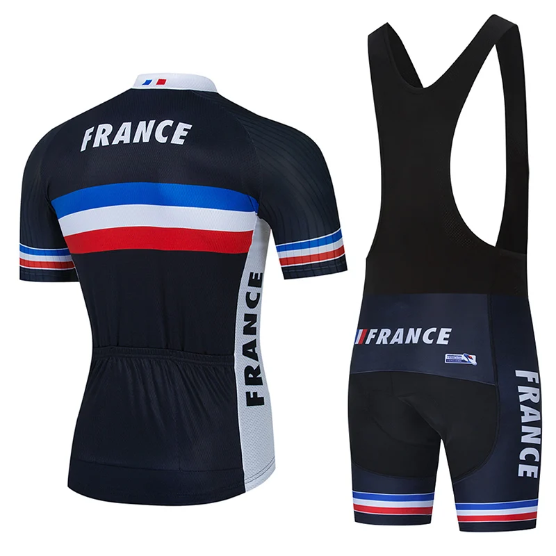 Sporting 2022 Team France Cycling  9D Gel Set MTB Bicycle Clothing Quick Dry Bik - £56.43 GBP