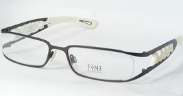 Exalt Cycle Exrubber C.1 Deep Brown Purple /WHITE Eyeglasses 53-18-135mm Italy - £93.49 GBP