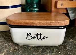 Butter Dish with Lid, ALELION Large Ceramic Butter Dish 4.13&quot;L x 2.83&quot;W ... - $22.87