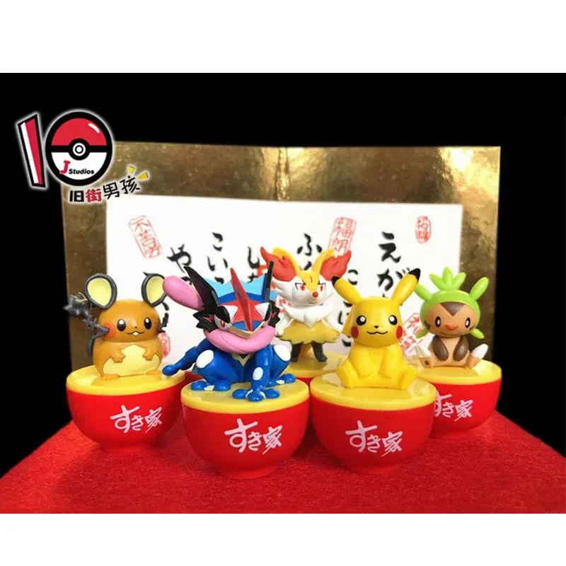 Genuine TOMY Pokemon Braixen Dedenne Pikachu Dolls OrnamentCartoon Pocket - $20.85