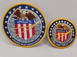 2 APOLLO 16 Official NASA ORIGINAL AB Emblem 4&quot; SPACE Mission PATCH MINT - $11.64