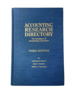 Accounting Research Directory: The Database of Accounting Literature 3rd... - $23.06 CAD