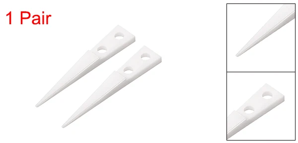 House Home 1/2/4Pair White/Black Straight Pointed Ceramic Tips Replaceable Heat  - £19.98 GBP