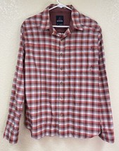 prAna Shirt Men’s Medium Breathe Red Plaid Button Down Long Sleeve - $18.55