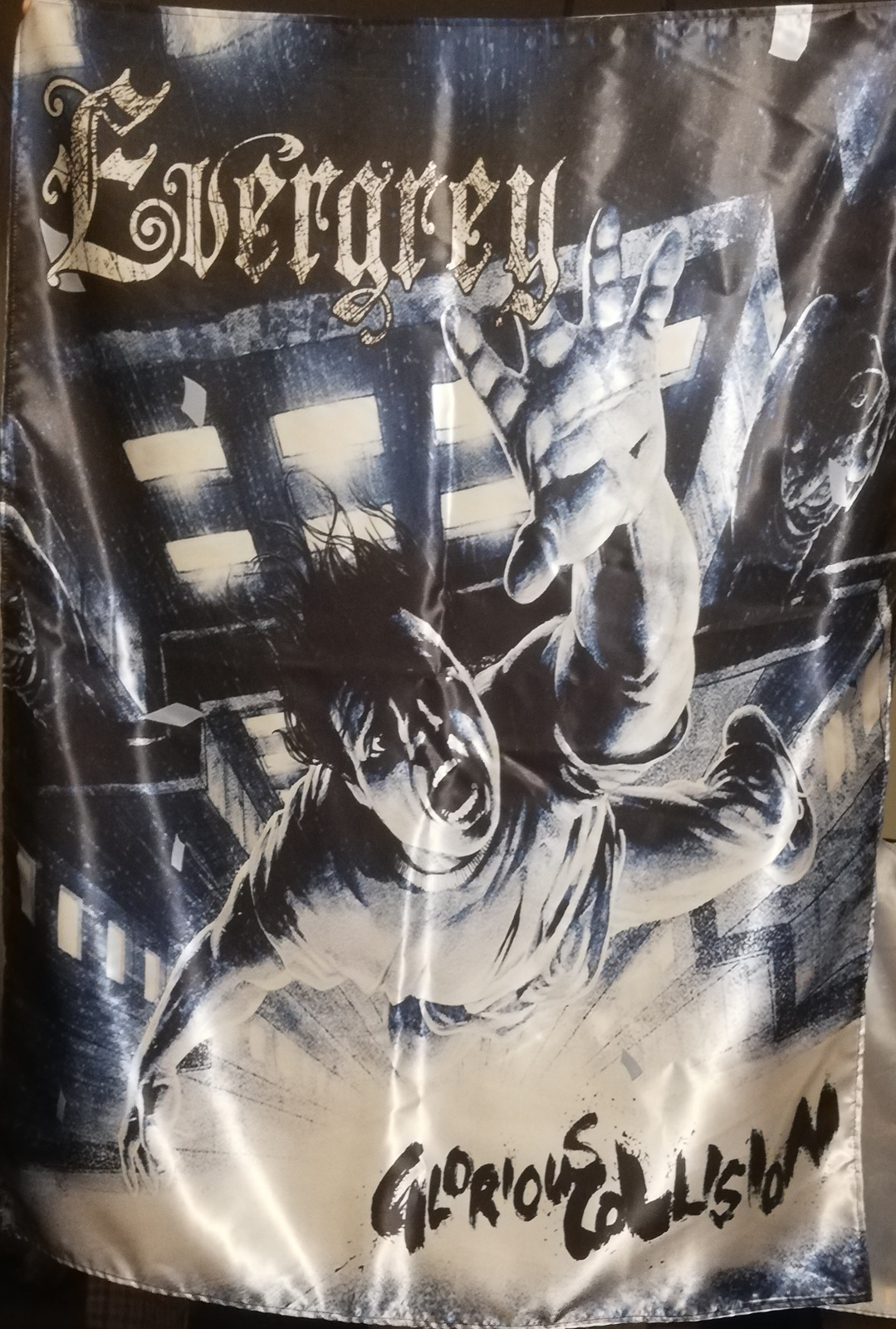 EVERGREY Glorious Collision FLAG CLOTH POSTER BANNER Power Metal - $20.00