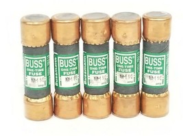 LOT OF 5 NEW COOPER BUSSMANN NON-1-1/2 ONE-TIME FUSES NON112, 250V, 1.5AMP - £18.07 GBP