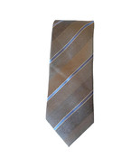 KENNETH COLE REACTION Brown Heather Ground Stripe Silk Classic Tie - $27.39 CAD