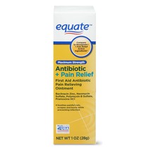 Equate Maximum Antibiotic &amp; Pain Relief Ointment, 1 OZ..+ - £15.86 GBP