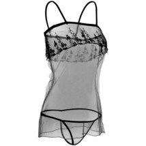 Layered and Laced Sheer Mesh Babydoll - $12.20