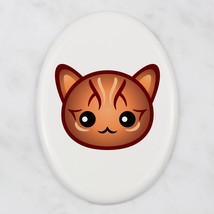 A ceramic tombstone plaque with a Bengal cat. Art-Dog cute cat - £8.11 GBP