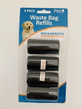 Pet Inc. Waste Bag Refills *4 Pack* (New + Improved! Stronger Bags) Black Color - £6.13 GBP