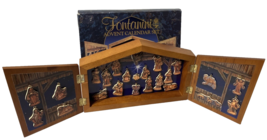 Fontanini Wood Advent Calendar Set Christmas Roman Inc. 1993 - $44.06
