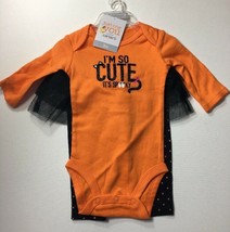Just One You By Carter&#39;s 3 Months Baby Girl Bodysuit Tutu Leggings Halloween - £13.95 GBP