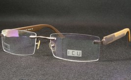 Icu By Top Look 8455 03 Bronze Brown Unique Rare Rimless Eyeglasses 54-20-135mm - $79.20