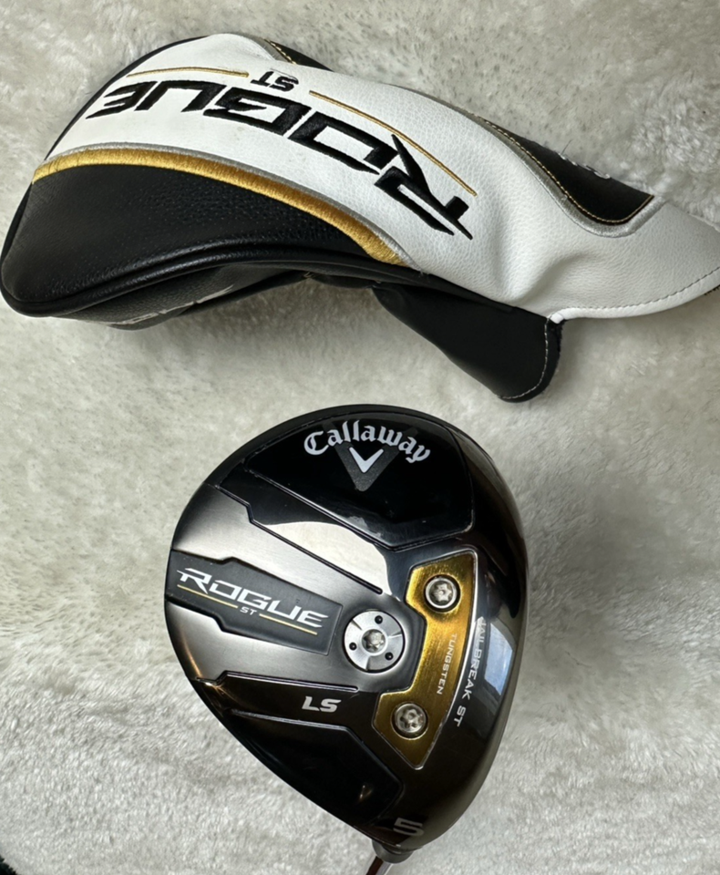 Callaway Rogue ST LS 18 5 Wood OBAN ISAWA 55 GMS O2 Senior Flex with Headcover Item image 11