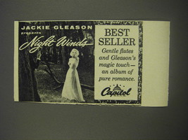 1956 Capitol Records Ad - Jackie Gleason presents Night Winds - £14.54 GBP