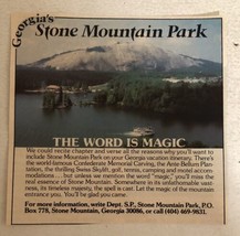 1980s Stone Mountain Park Georgia Vintage Print Ad pa11 - £6.48 GBP