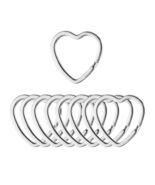 Mandala Crafts 1.2&quot; Silver Heart Metal Key Rings 25 Count - $249.45 MXN