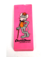 Vintage Chuck E Cheese Pizza Eraser Prize Toy Pink Jumbo Logo Showbiz  - €18,81 EUR