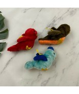 Dakin Vintage 1981 Bird Plush Lot of 2 Red Blue Brown Mini Stuffed Animals - $31.12 CAD