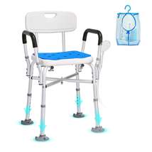 SucceBuy Shower Chair Adjustable Height Bench Bath Chair for Elderly Dis... - $35.70+