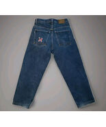 MOC Vintage Baggy Jeans Mens 36 x 31 80s Hip Hop Skater Embroidered Blue... - $44.14