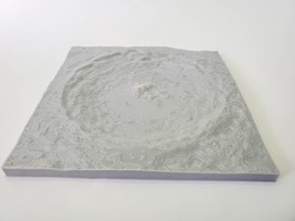 Accurate 3D Topography map of TYCHO Crater on the Moon - £10.94 GBP