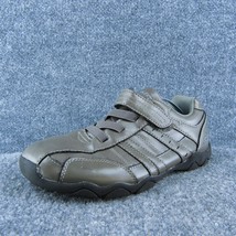 SKECHERS Relaxed Fit Men Sneaker Shoes Gray  Hook &amp; Loop Size 7 Medium - £19.72 GBP