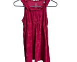 Faded Glory Dress Knee Length Girls XLG Red Tie Died Sleeveless Cover up  - £6.44 GBP