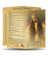 Litany to Saint Philomena - Prayer Card / 3&quot; x 6&quot; folded (c) - $3.50+