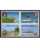 Marshall Islands C20a MNH Air Post Aviation Ships CAPEX &#39;87 ZAYIX 0424S0005 - £2.35 GBP