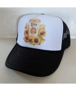 Vintage Lite Beer Hat Miller Lite Beer Trucker Hat snapback Black Party Cap - $17.10