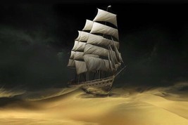 painting Giclee Living Room Wall Art Decor Ship Sand Sea Printed Canvas - £7.58 GBP+