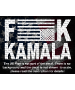 F Kamala with Inverted American Flag Anti Harris Vinyl Decal US Made &amp; Sold - £5.37 GBP+