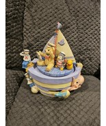 San Francisco Music Box &amp; gift co. Brahms Lullaby Revolving Base Fish Works - $37.60