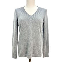 Classiques Entier Cashmere Sweater Womens Small Gray Long Sleeve - £19.46 GBP