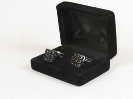 Men J.Valintin Cufflinks by Vitorofolo for French Cuff Shirt V35-23 Black image 2