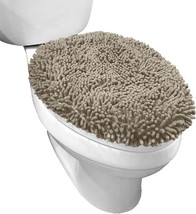 Shag Chenille Bathroom Toilet Lid Cover - £27.17 GBP