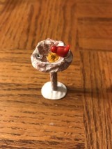Christmas Cardinal Birdbath Decoration-Very RARE VINTAGE-SHIPS N 24 HOURS - $20.94