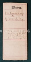 1871 Antique Deed John Catherine Oechole To Ephraim U Fry Brecknock Lancaster Pa - £97.07 GBP