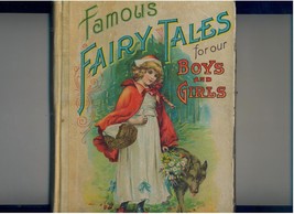 Grimm&#39;s Fairy Tales 1913 color plates and cover scarce ed. - £32.24 GBP