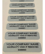 1000 CUSTOM PRINTED SECURITY VOID LABELS ASSET STICKERS SEALS 1.5 X .50 ... - $64.34